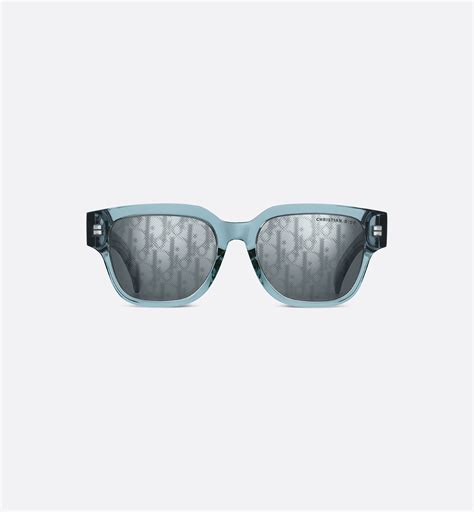 DiorOblique S1F Transparent Blue Square 